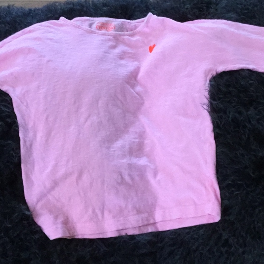 Pink up to elbow shirt